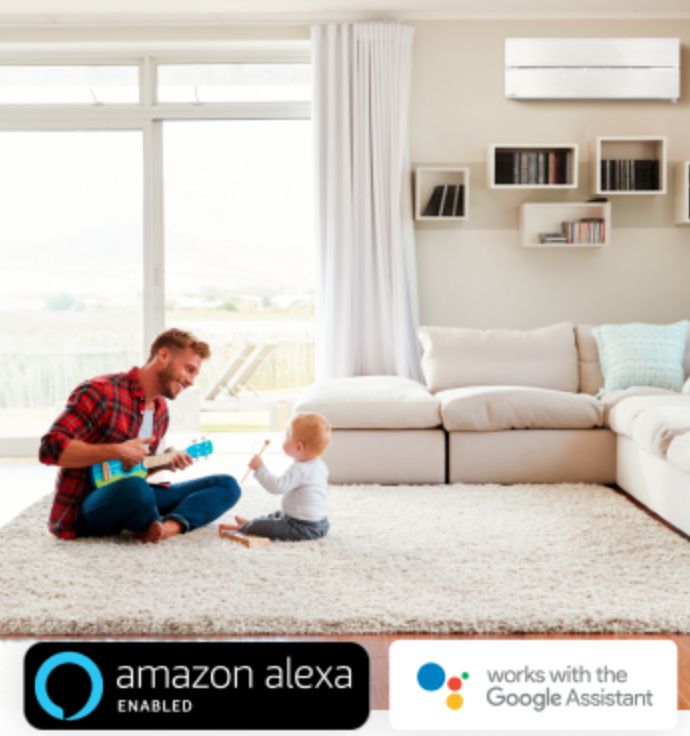 control your heat pump hands free with amazon Alexa